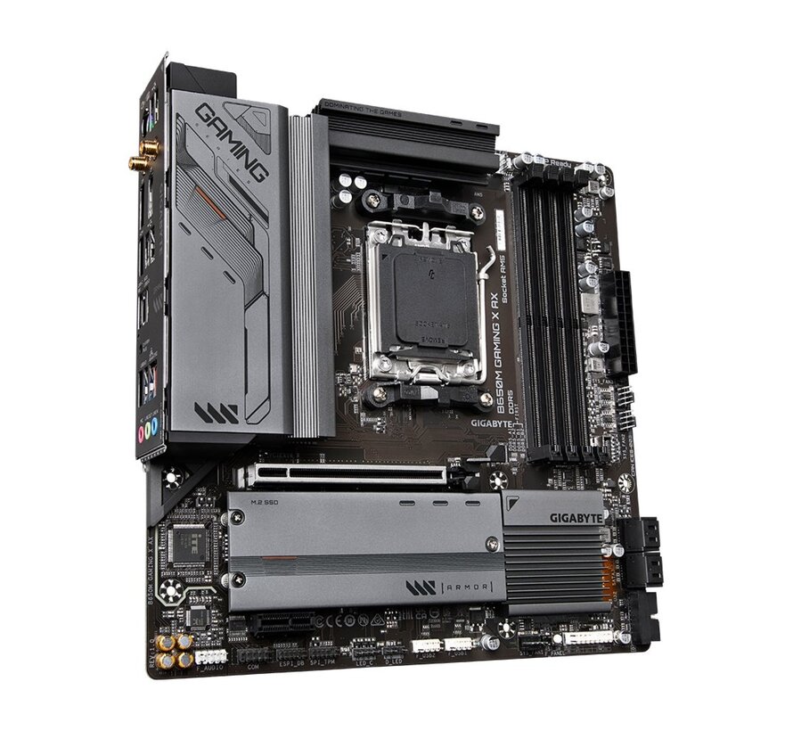 B650M GAMING X AX (rev. 1.x) | Socket AM5 | AMD B650 | 4xDDR5 | Micro-ATX | Moederbord