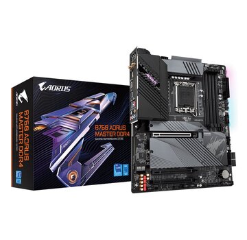 Gigabyte B760 AORUS MASTER DDR4 (rev. 1.0) | Socket LGA 1700 | Intel B760 | 4xDDR4 | ATX | Moederbord