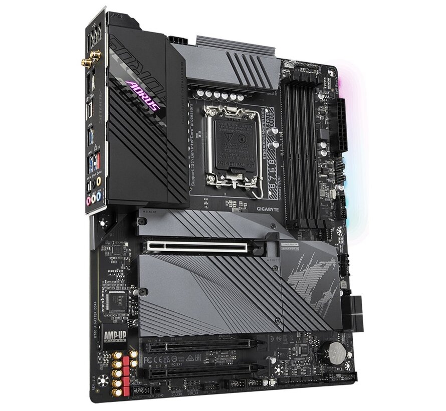 B760 AORUS MASTER DDR4 (rev. 1.0) | Socket LGA 1700 | Intel B760 | 4xDDR4 | ATX | Moederbord