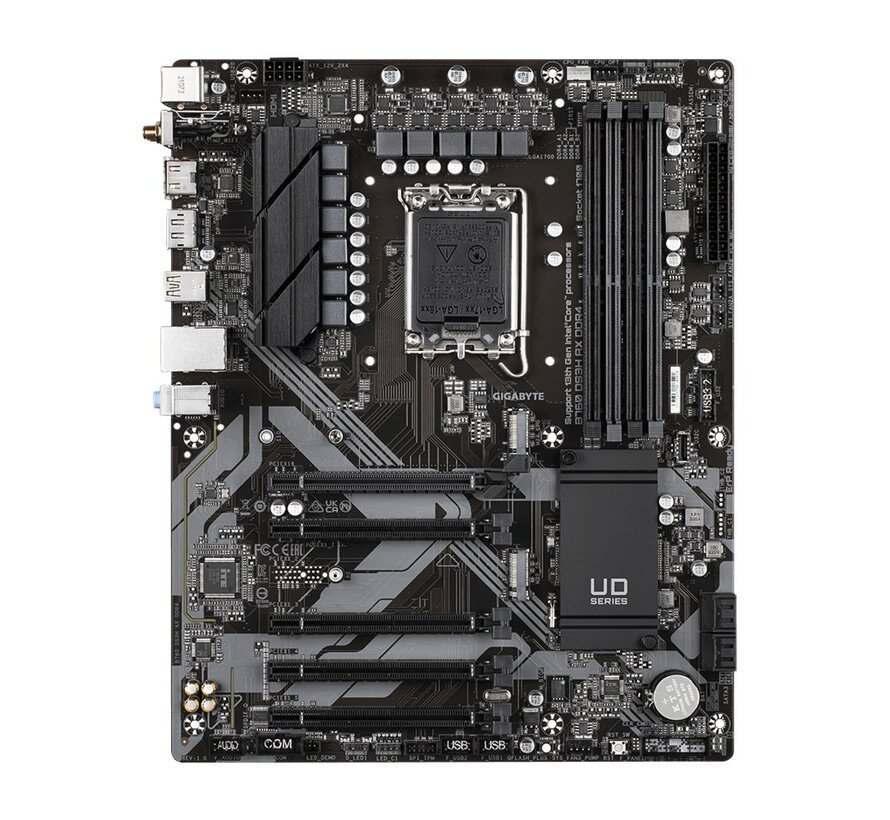 B760 DS3H AX WIFI | Socket LGA 1700 | Intel B760 | 4xDDR4 | ATX | Moederbord