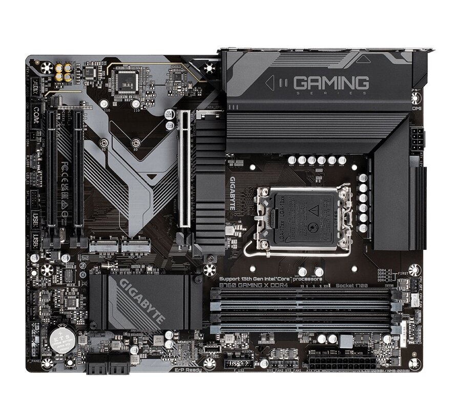 B760 GAMING X DDR4 | Socket LGA 1700 | Intel B760 | 4xDDR4 | ATX | Moederbord