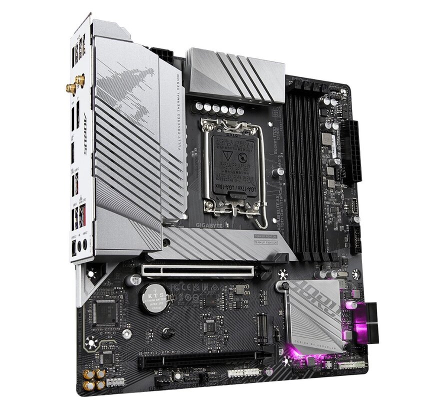 B760M AORUS ELITE AX | Socket LGA 1700 | Intel B760 | 4xDDR5 | Micro-ATX | Moederbord