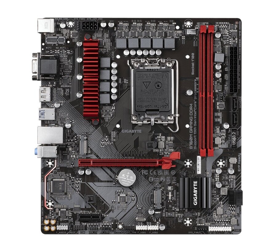 B760M GAMING DDR4 | Socket LGA 1700 | Intel B760 | 4xDDR4 | Micro-ATX | Moederbord