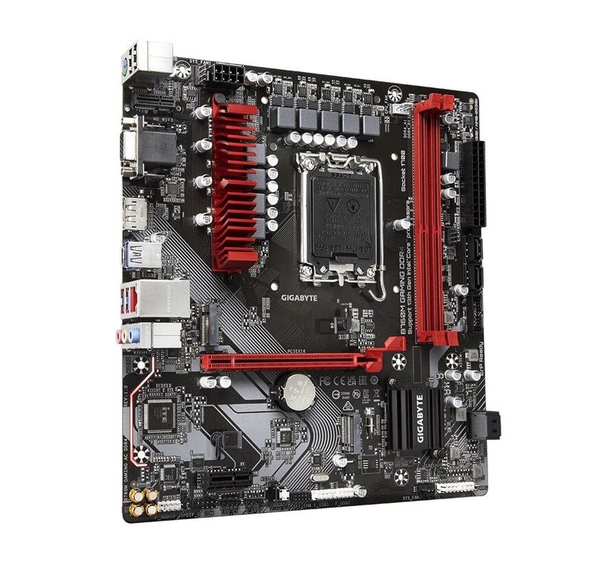 B760M GAMING DDR4 | Socket LGA 1700 | Intel B760 | 4xDDR4 | Micro-ATX | Moederbord