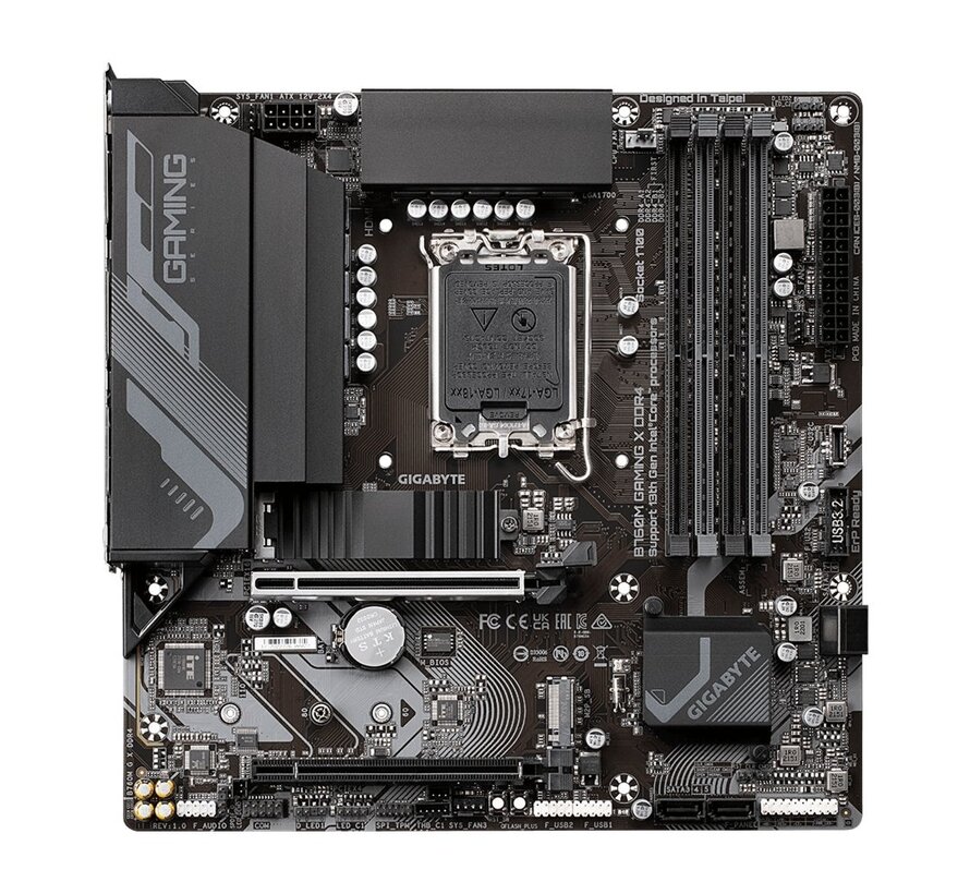 MB  B760M GAMING X | Socket LGA 1700 | Intel B760 | 4xDDR4 | Micro-ATX | Moederbord