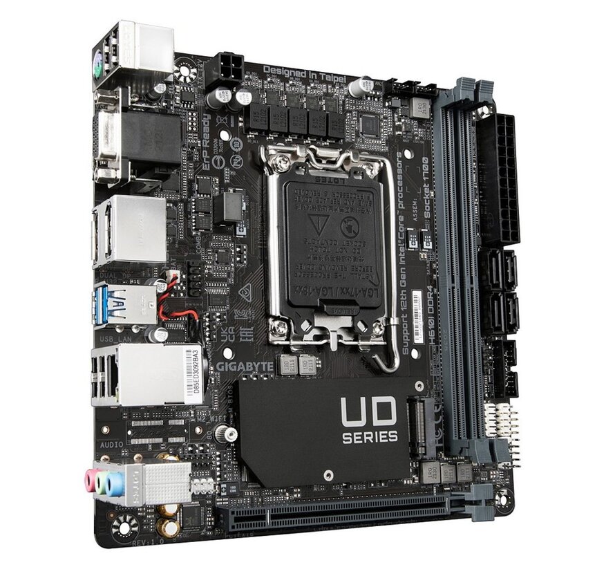 H610I DDR4 | Socket LGA 1700 | Intel H610 | 2xDDR4 | Mini-ITX | Moederbord