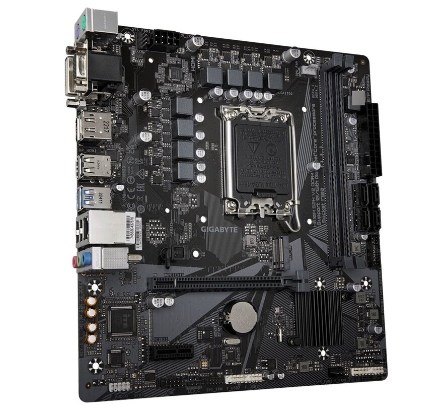 H610M S2H V2 DDR4 (rev. 1.0) | Socket LGA 1700 | Intel H610 | 2xDDR4 | Micro-ATX | Moederbord