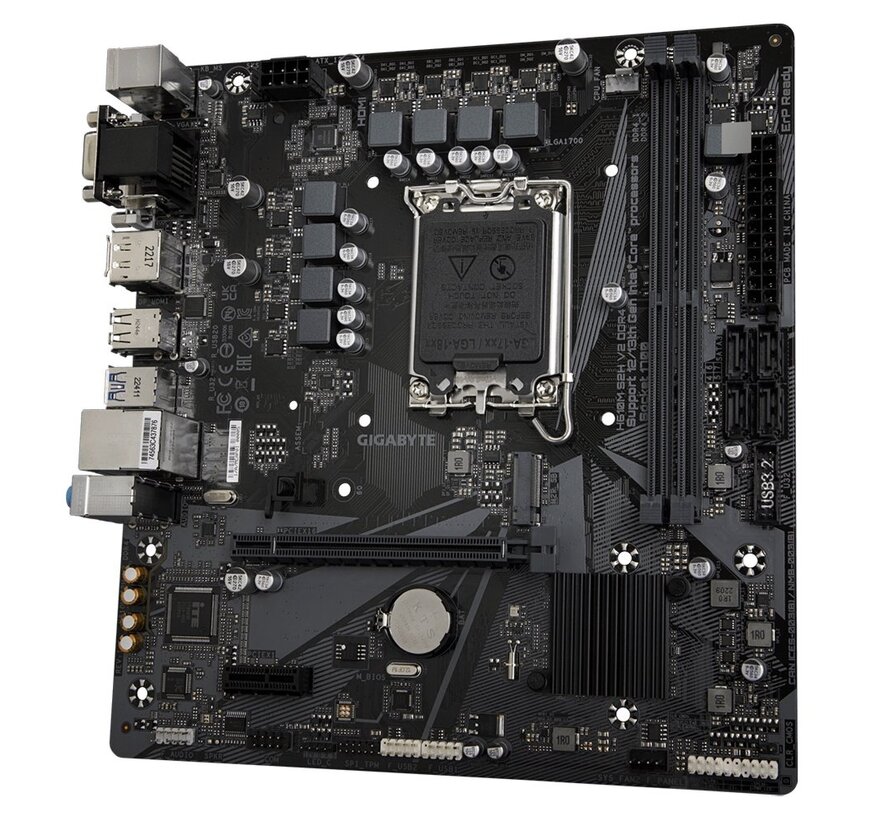 H610M S2H V2 DDR4 (rev. 1.0) | Socket LGA 1700 | Intel H610 | 2xDDR4 | Micro-ATX | Moederbord