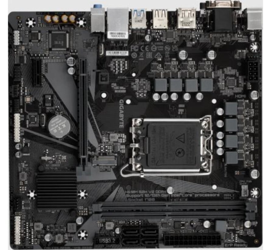 H610M S2H V2 DDR4 (rev. 1.0) | Socket LGA 1700 | Intel H610 | 2xDDR4 | Micro-ATX | Moederbord
