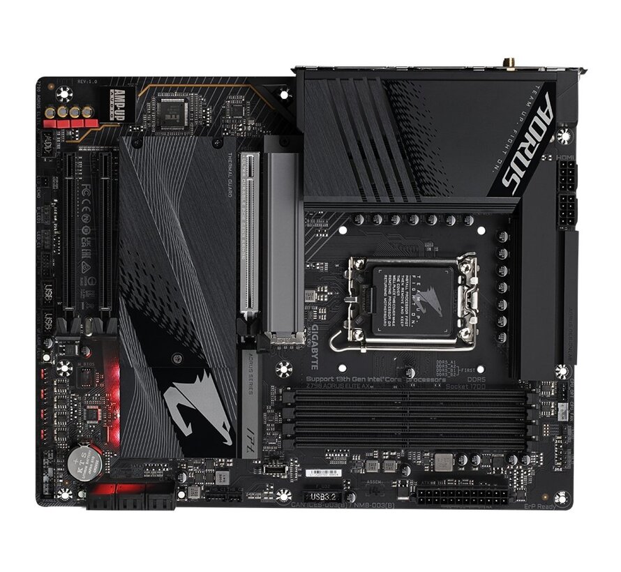 Z790 AORUS ELITE AX | Socket LGA 1700 | Intel Z790 | 4xDDR5 | ATX | Moederbord