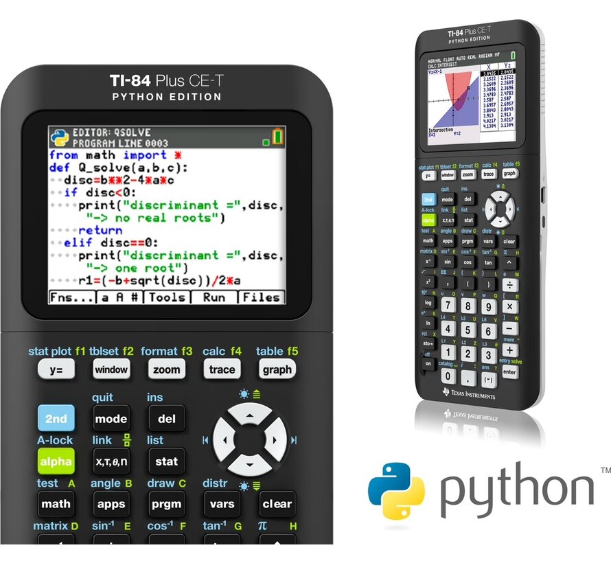 TEXAS INSTRUMENTS TI-84 Plus CE-T Python Edition Grafische rekenmachine Refurbished