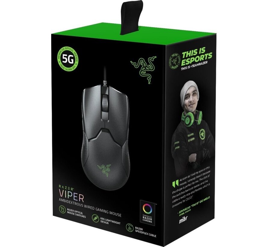 Razer Viper Ambidextrous Wired Gaming Mouse