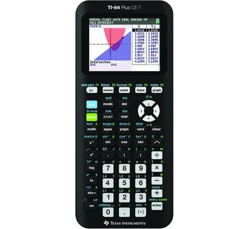Texas Instruments TI 84 Plus CE-T Grafische rekenmachine Zwart - Refurbished