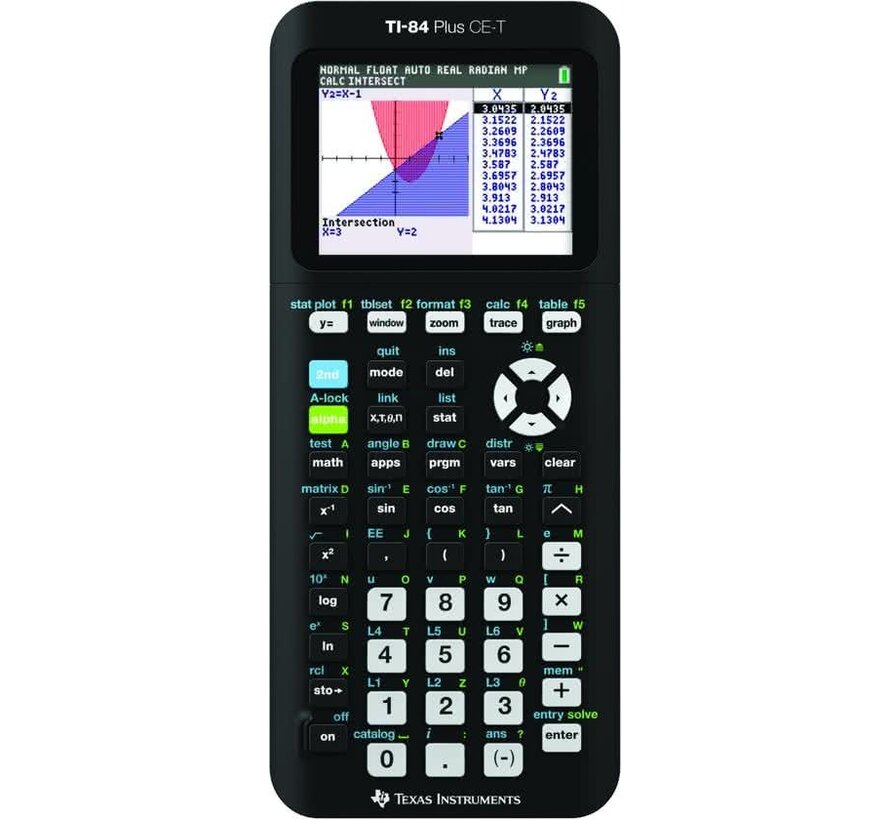 Texas Instruments TI 84 Plus CE-T Grafische rekenmachine Zwart - Refurbished