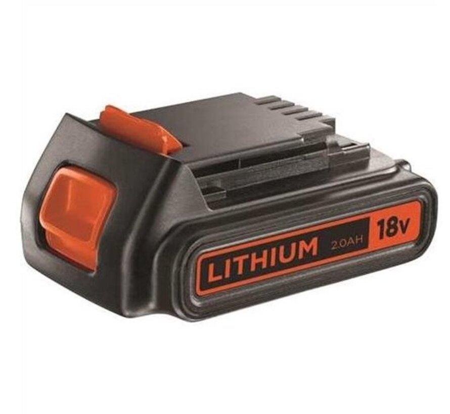 Black & Decker Lithium ion schuifaccu 18V. 2.0Ah