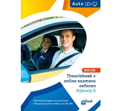 ANWB Rijopleiding - Theorieboek Rijbewijs-B + Online examens oefenen