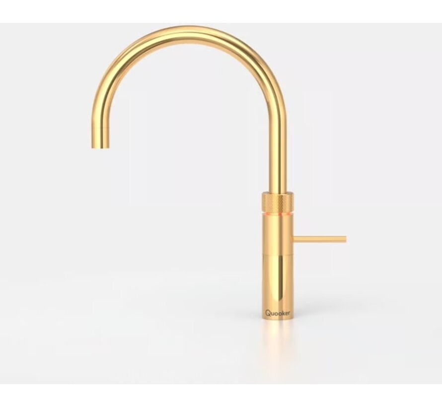Quooker Fusion round met COMBI+ boiler 3-in-1 kokend water kraan Goud