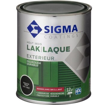 Sigma Houtlak Exterieur Hoogglans - Glansbehoud - Droog na 1,5 uur - Grachtengroen - 0.75L