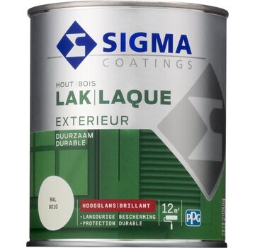 Sigma Exterieur buitenlak hoogglans RAL 9010 zuiverwit 750 ml