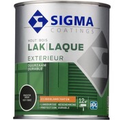 Sigma Houtlak Exterieur Zijdeglans - Glansbehoud - Droog na 1,5 uur - Grachtengroen - 0.75L