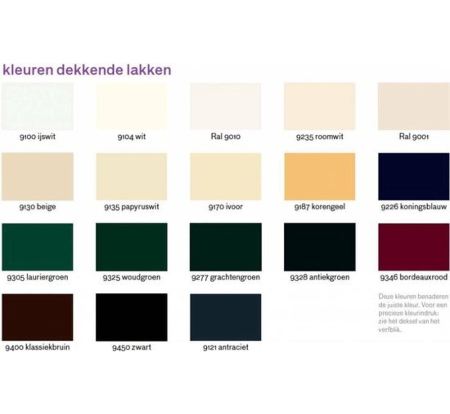 Wijzonol Dekkend Halfglans - 0,75l - 9325 - Woudgroen