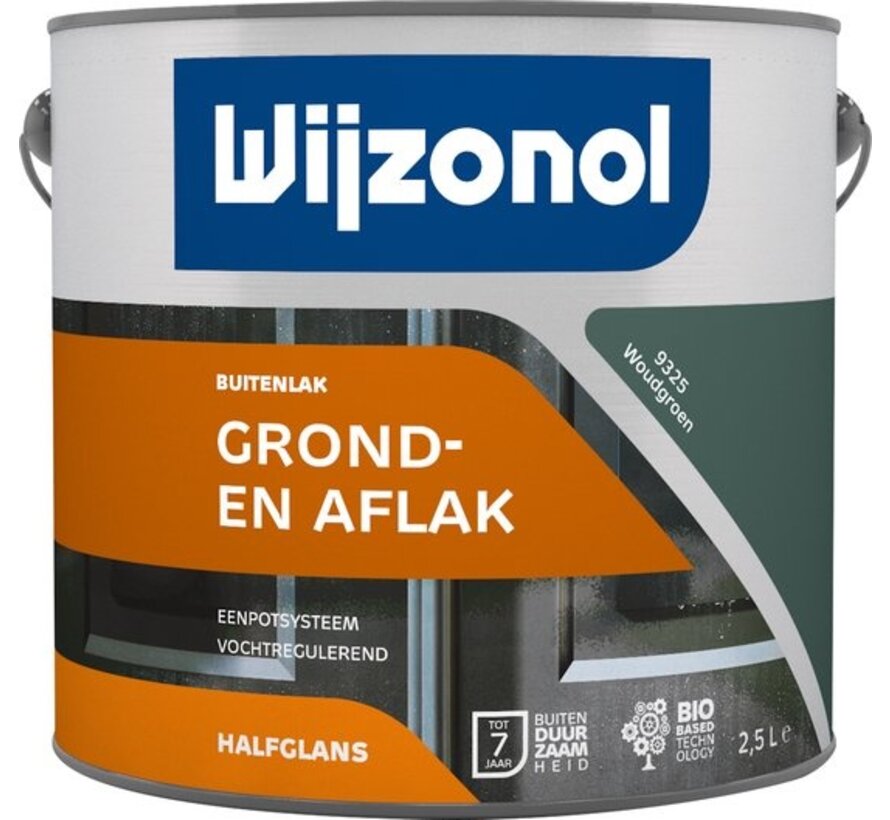 Wijzonol Dekkend Halfglans - 0,75l - 9325 - Woudgroen
