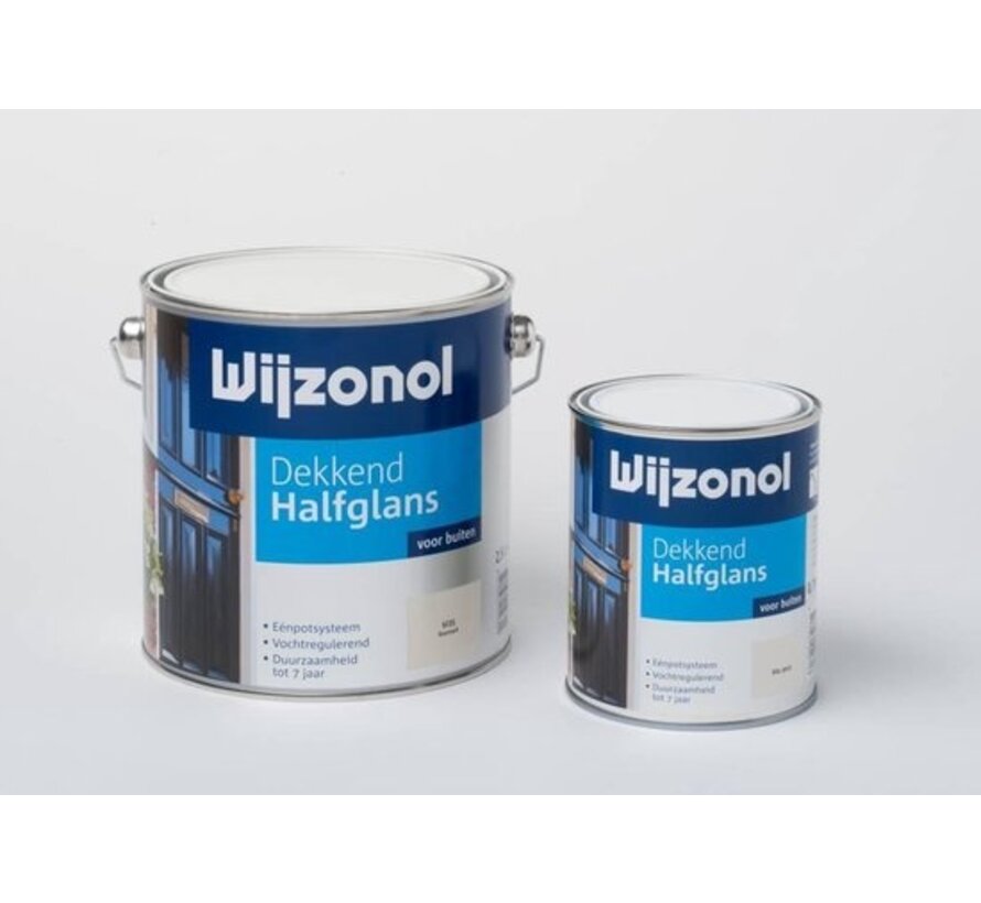 Wijzonol Dekkend Halfglans - 0,75l - 9235 - Roomwit