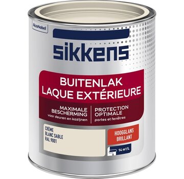 Sikkens - Buitenlak Hoogglans - RAL 9001 - 750 ML