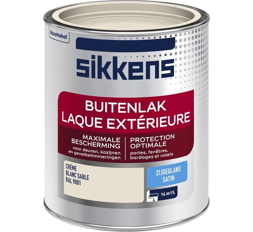 Sikkens Buitenlak - Zijdeglans - RAL 9001 - 0.75L
