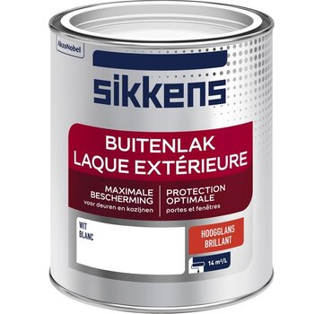 Sikkens buitenlak hoogglans wit 750ml