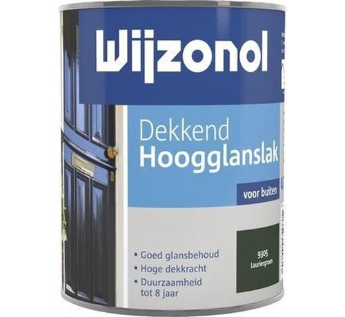 Wijzonol Dekkend Hoogglanslak - 0,75l - 9305 - Lauriergroen