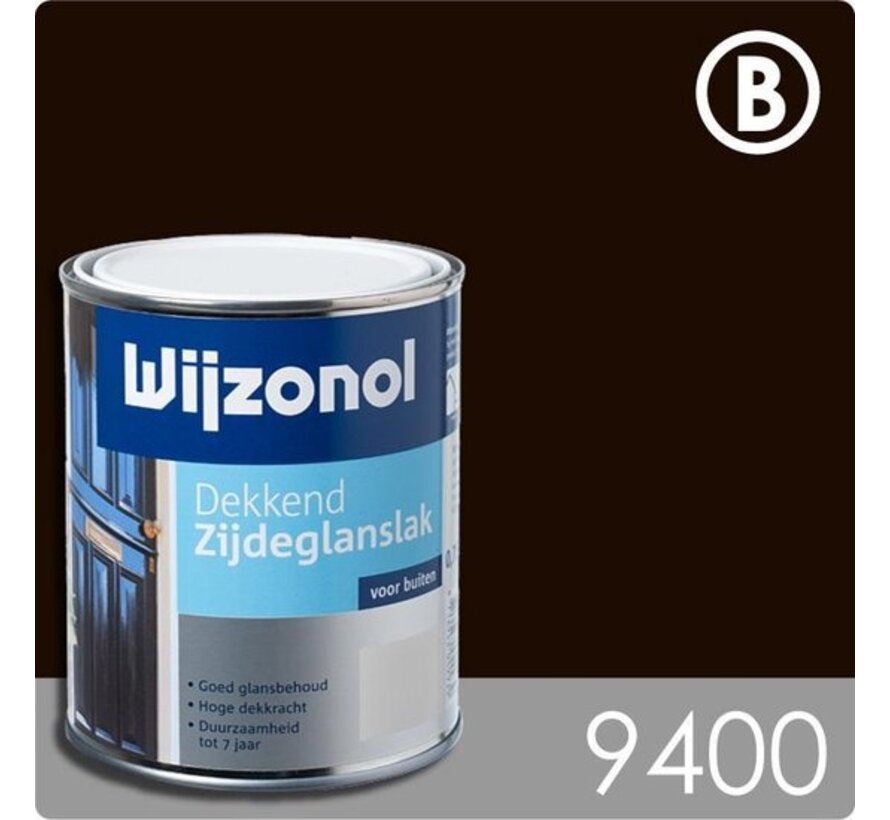 Wijzonol lak dekkend klassiekbruin zijdeglans 750 ml