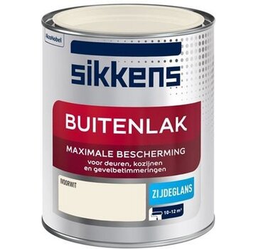 Sikkens buitenlak zijdeglans ivoorwit 750ml