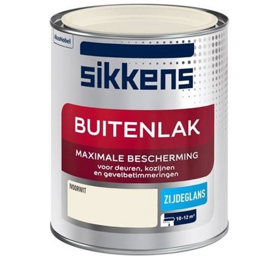 Sikkens buitenlak zijdeglans ivoorwit 750ml