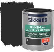 sikkens binnenlak hoogglans zwart 0.75 ltr