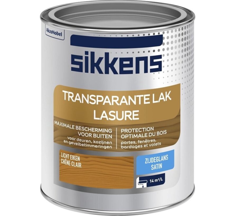 Sikkens buitenlak zijdeglans transparant licht eiken 750 ml