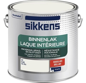 Sikkens Binnenlak Hoogglans RAL 9016 - 2,5L