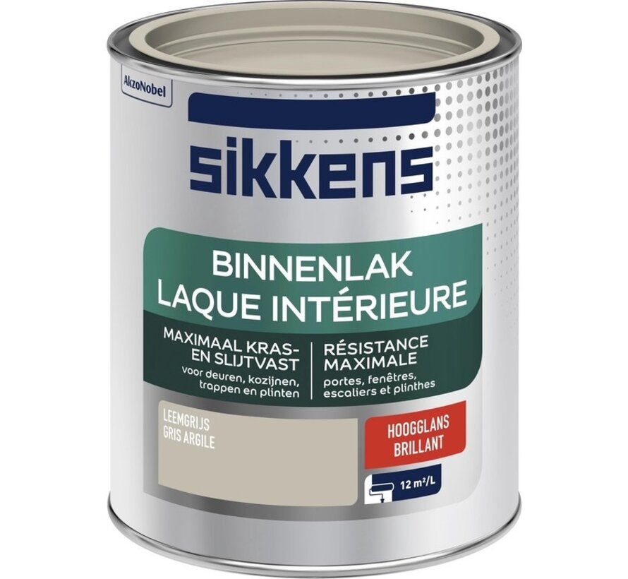 Sikkens binnenlak hoogglans leemgrijs 750 ml
