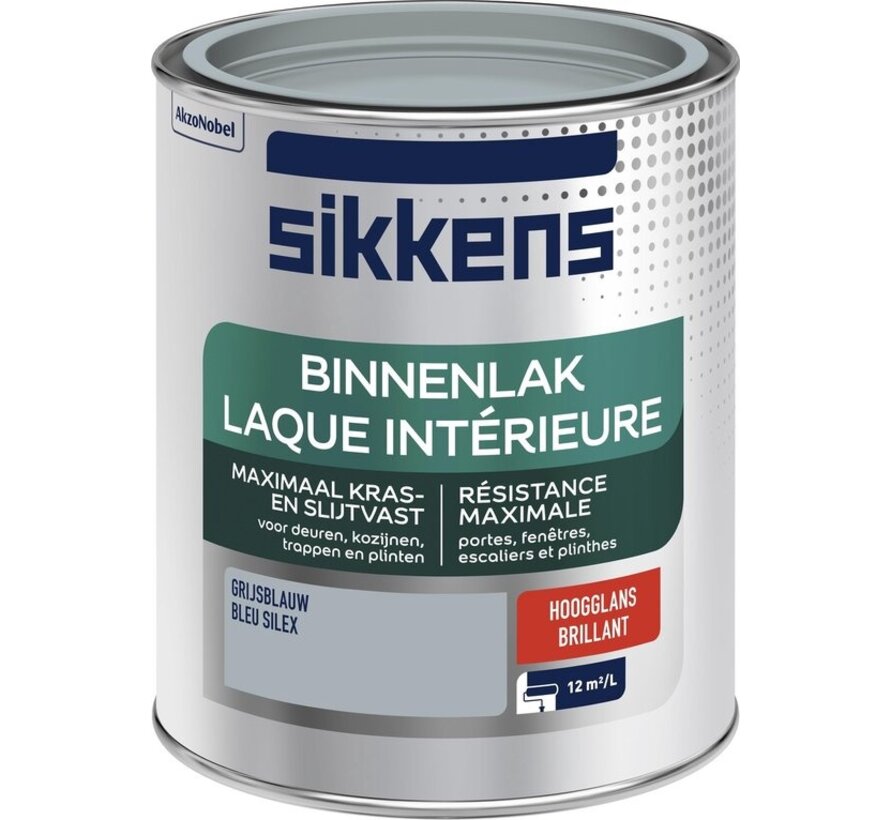 Sikkens - Binnenlak Hoogglans - Grijsblauw - 750 ML