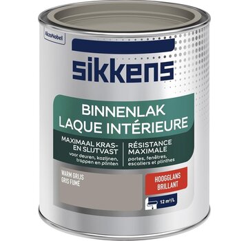 Sikkens binnenlak warm grijs hoogglans 750 ml