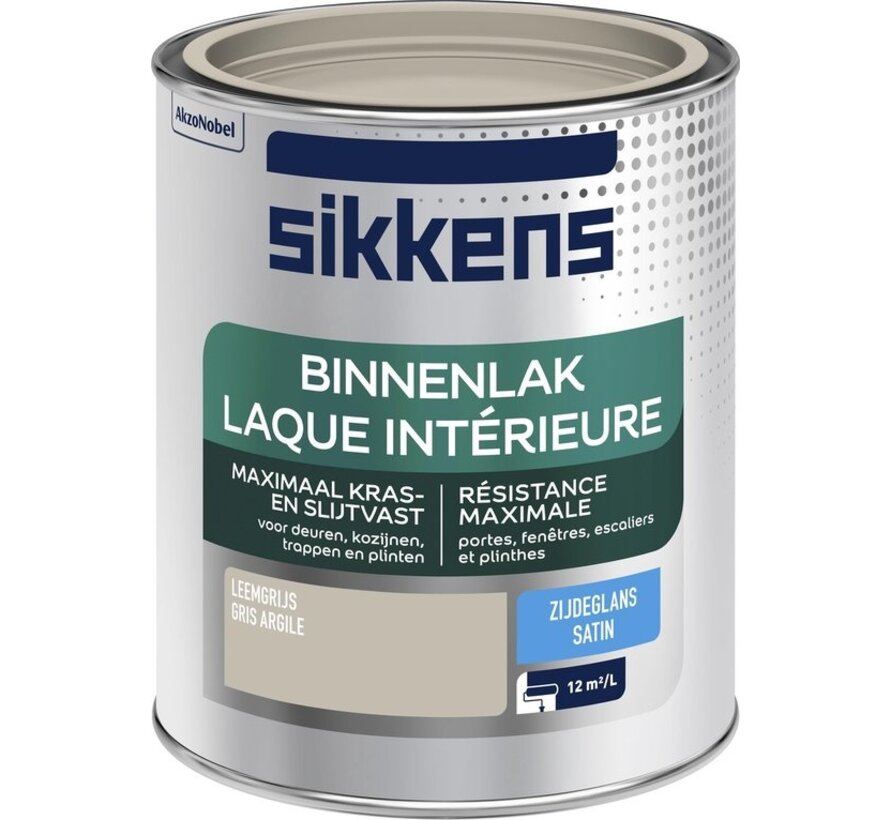 Sikkens Binnenlak - Zijdeglans - Leemgrijs - 0.75L