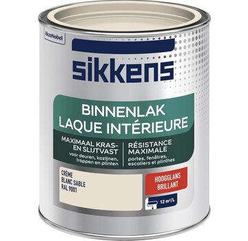 Sikkens - Binnenlak Hoogglans - RAL 9001 - 750 ML