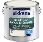 Sikkens binnenlak zijdeglans RAL 9010 gebroken wit 2,5 liter
