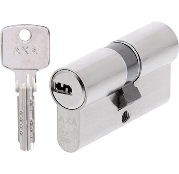 AXA Dubbel Cilinderslot - 30/30 mm - Comfort Security - Veiligheidscilinder Vernikkeld - SKG** - incl. 3 sleutels