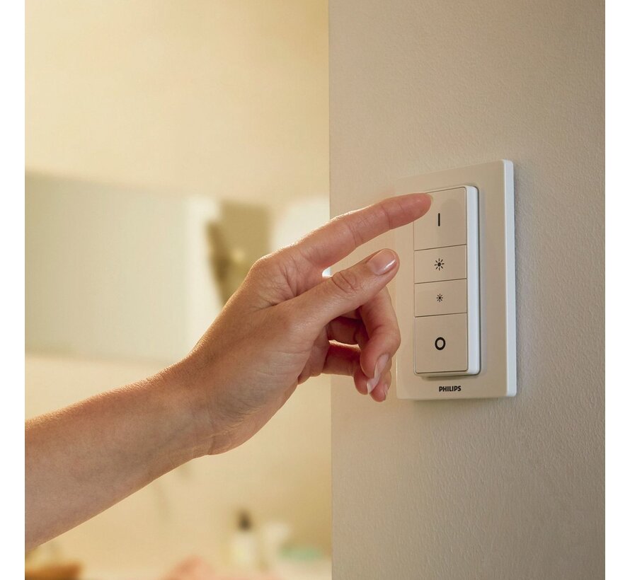 Philips Hue Buckram Opbouwspot Wit met Dimmer Switch