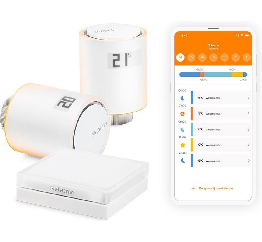 Netatmo Slimme Radiatorknop Multi Room Starterpack