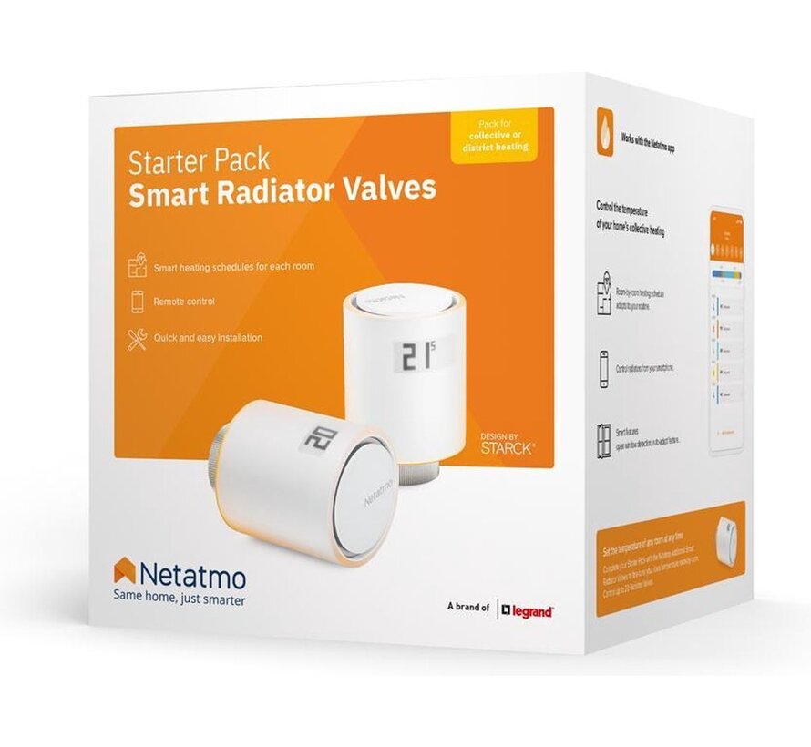 Netatmo Slimme Radiatorknop Multi Room Starterpack
