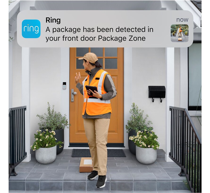 Ring Batterij Deurbel Camera Plus + Chime