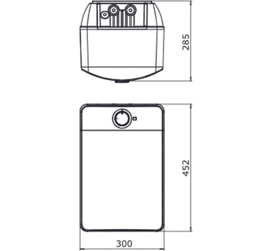 Itho Daalderop Close-in boiler 10 liter 2200W - Refurbished