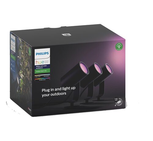 Philips Hue Outdoor Lily Sokkel (Starter Pack 3 stuks)